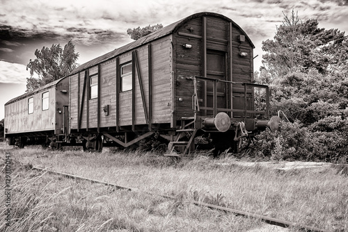Obraz na płótnie alter Eisenbahnwaggon w salonie