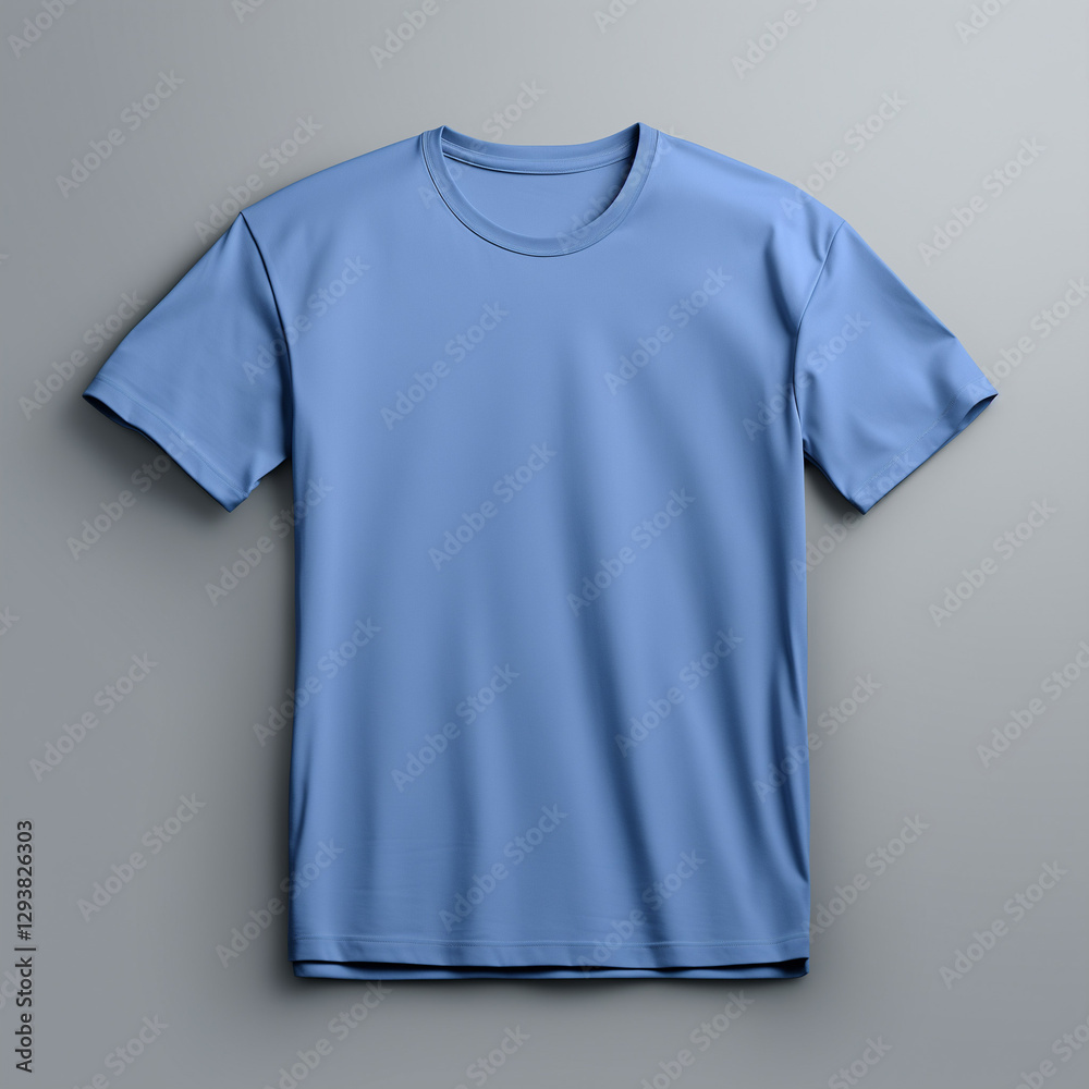 plain blue shirt design mockup on grey background plain blue shirt design mockup on grey background