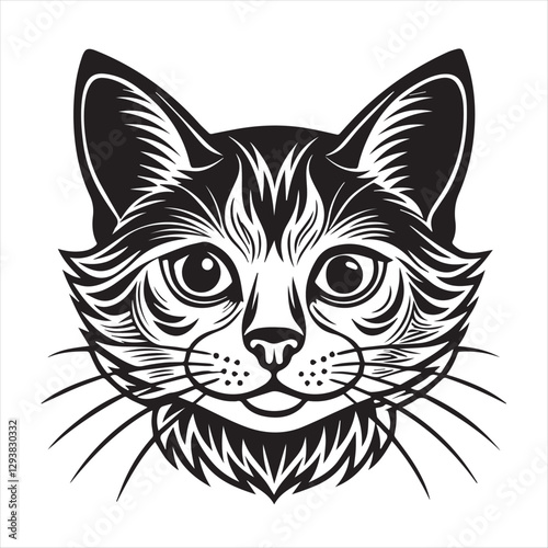 cute cat head