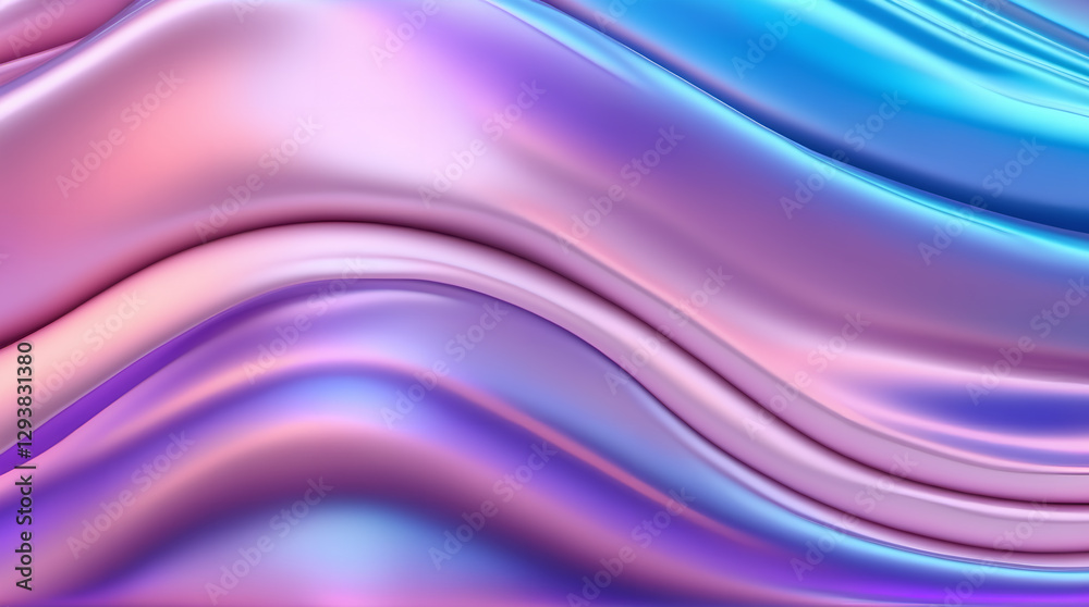 Vibrant flowing satin with metallic color reflections Vibrant flowing satin with metallic color reflections