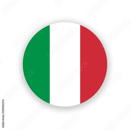 Italian national flag in circle shape isolated on white. Illustration. Flag of Italy Free Download Italian national flag in circle shape isolated on white. Illustration. Flag of Italy - GFXLoad