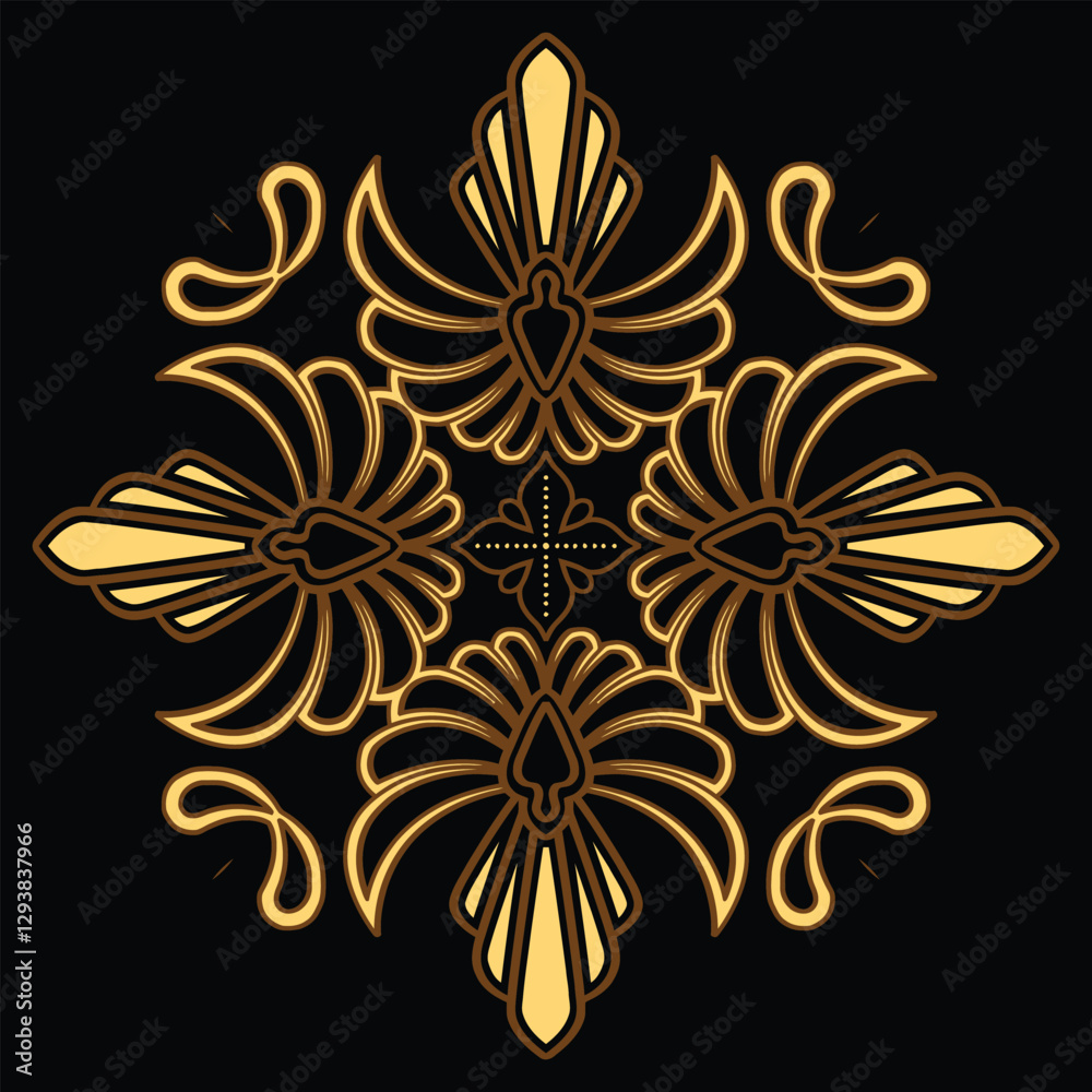 Obraz premium Batik Motif Pieces for beginners learning to draw batik