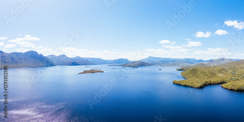 Lake Burbury near Queenstown in Tasmania Australia photo