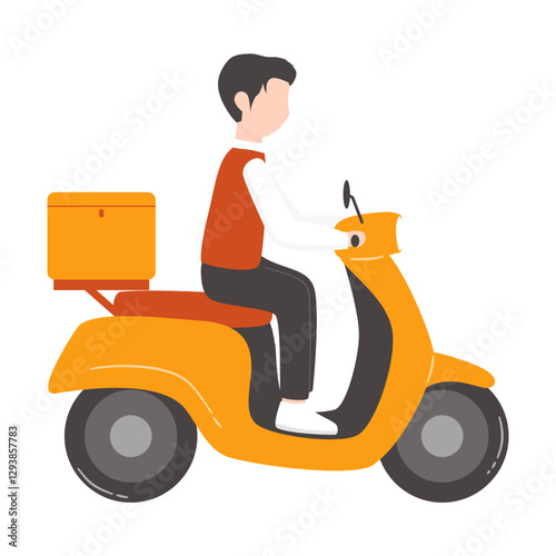 Courier and Delivery Package Illustration