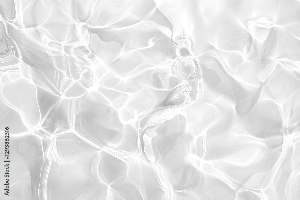 Fototapeta premium Ethereal White Water Texture: A Stunning Aerial View of Abstract Whitish Water, Perfect for Backgrounds, Websites, Designs, and More. Ideal for Clean, Modern, and Minimalist Projects. Add a Touch of 