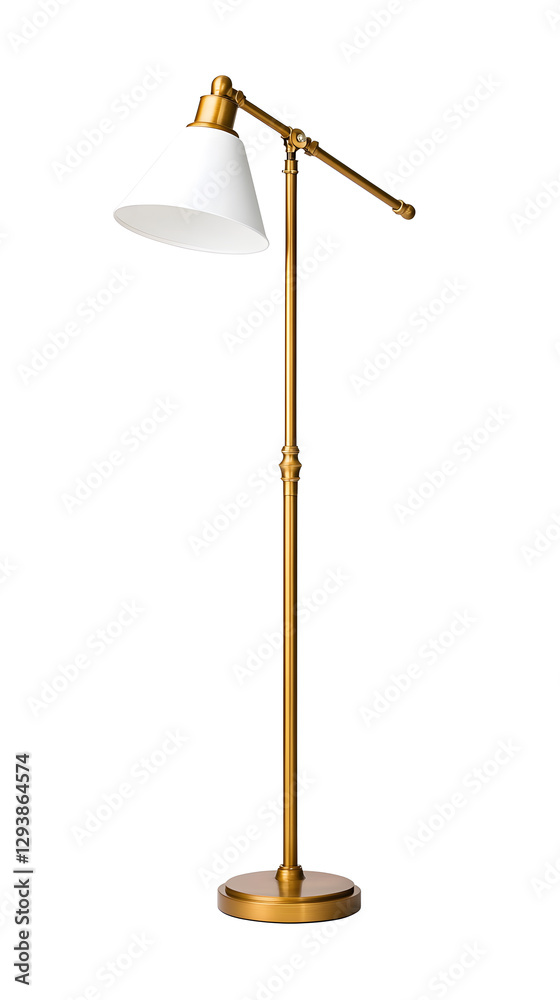 Modern Tall Floor Lamp Isolated on a white background Modern Tall Floor Lamp Isolated on a white background