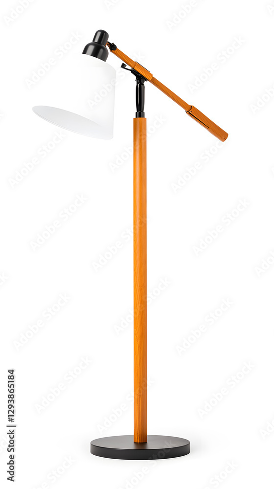 Modern Tall Floor Lamp Isolated on a white background Modern Tall Floor Lamp Isolated on a white background