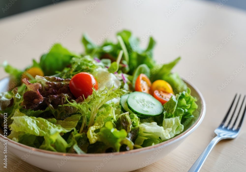 Fresh salad with vibrant vegetables, perfect for healthy eating Fresh salad with vibrant vegetables, perfect for healthy eating