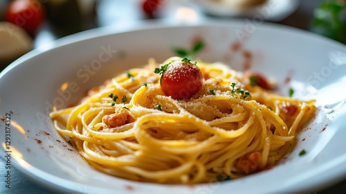 Pasta linguine plate