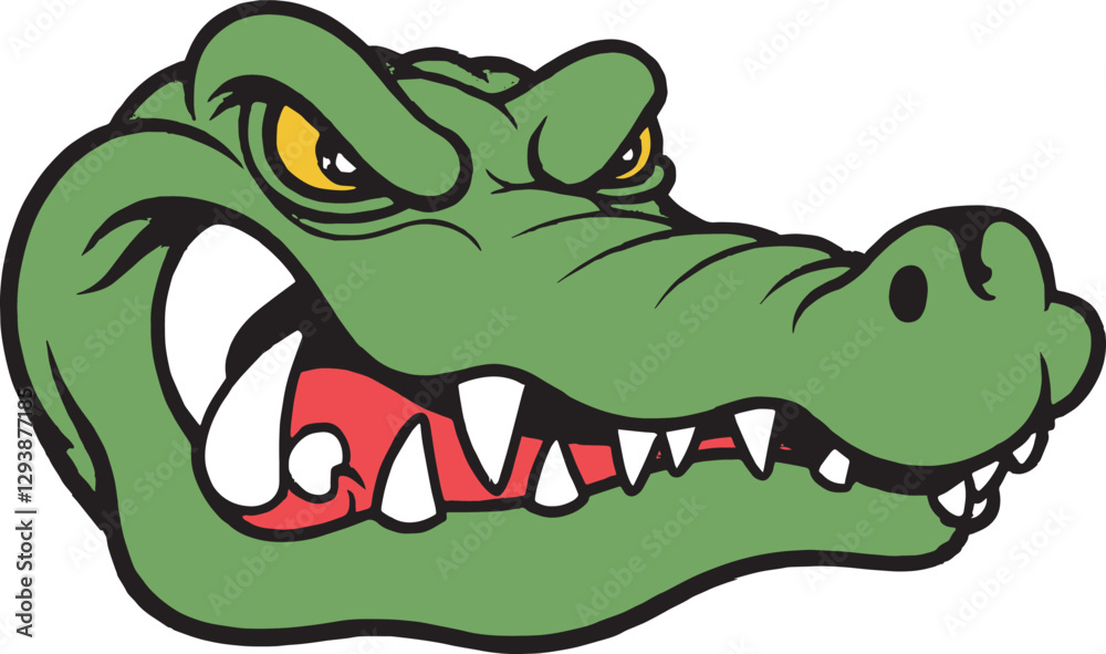 Obraz premium Crocodile Alligator T-Rex Vector Illustration