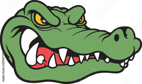 Crocodile Alligator T-Rex Vector Illustration