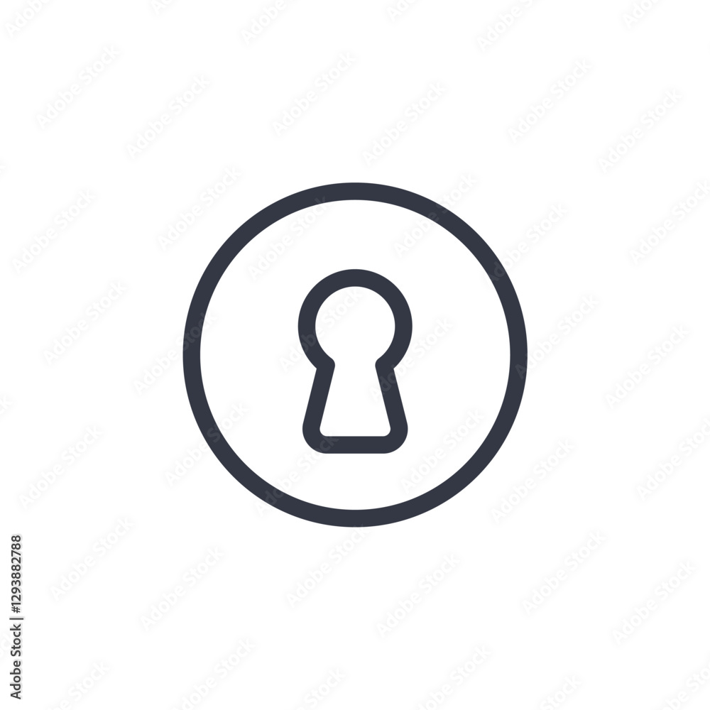 key hole icon symbol vector sign isolated on white background illustration for graphic and web design key hole icon symbol vector sign isolated on white background illustration for graphic and web design
