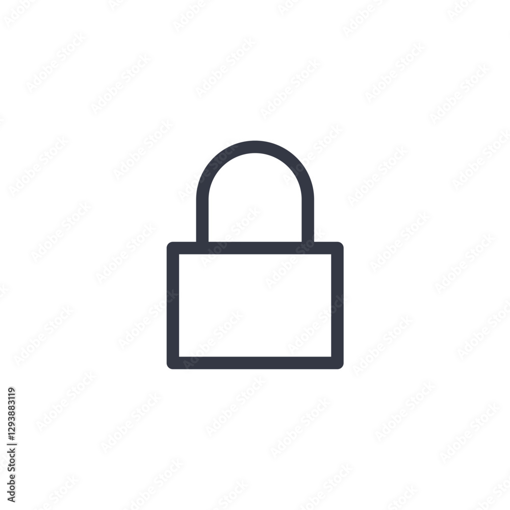lock icon symbol vector sign isolated on white background illustration for graphic and web design lock icon symbol vector sign isolated on white background illustration for graphic and web design