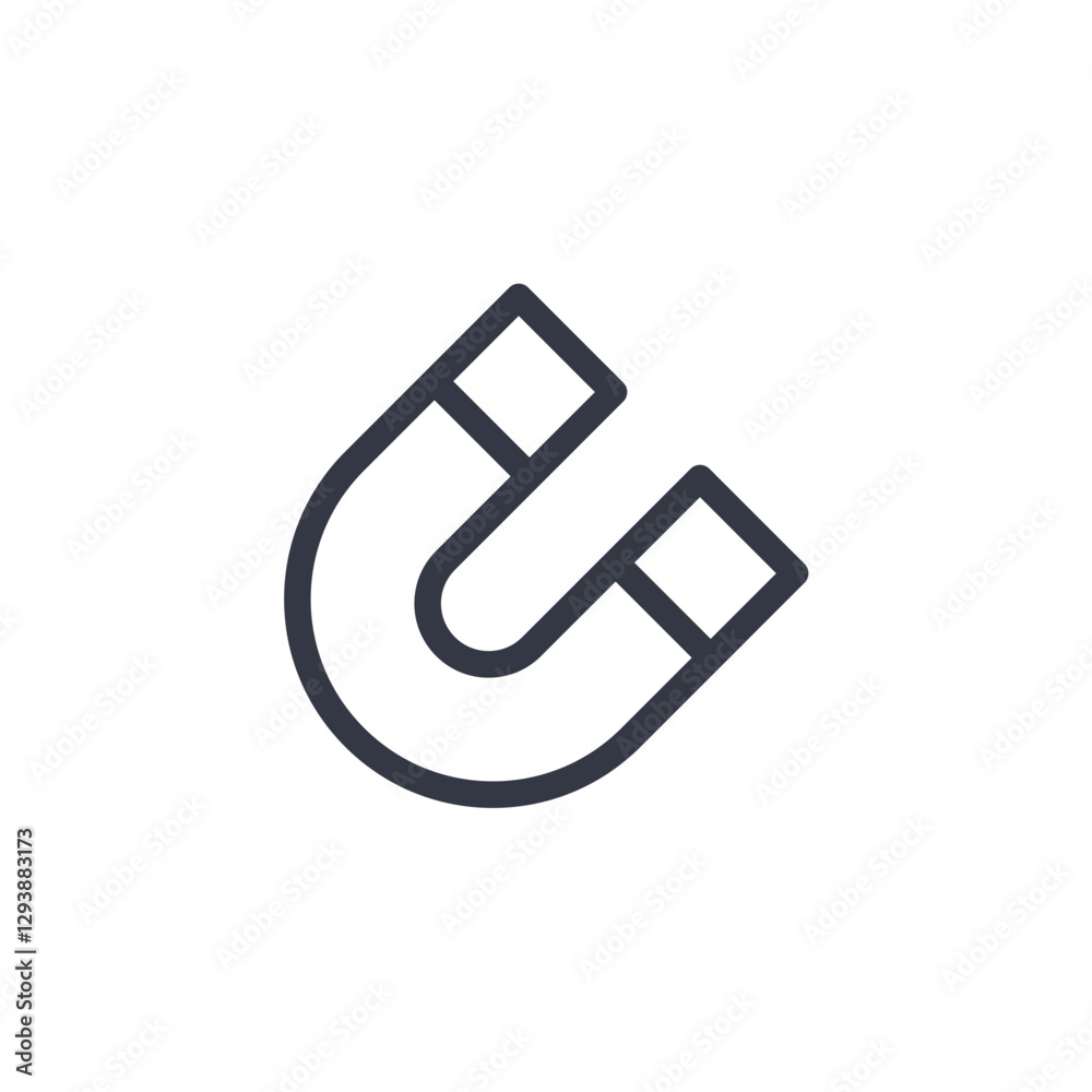 magnet icon symbol vector sign isolated on white background illustration for graphic and web design magnet icon symbol vector sign isolated on white background illustration for graphic and web design