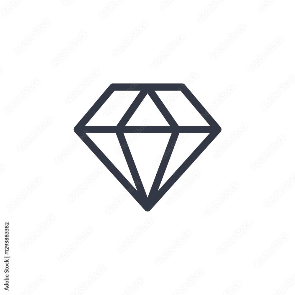 diamond icon symbol vector sign isolated on white background illustration for graphic and web design diamond icon symbol vector sign isolated on white background illustration for graphic and web design