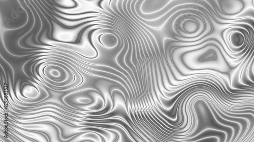 Liquid Platinum. Animated spiral background. Labyrinth rotating in  circle. Boiling silver. Transformer. Streams of energy. Hypnotic screensaver. Intro for business, presentations,  social media. 4k