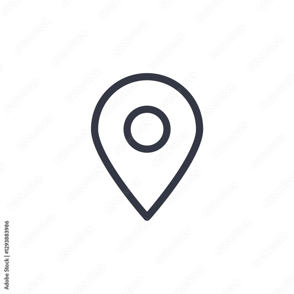 pin location icon symbol vector sign isolated on white background illustration for graphic and web design pin location icon symbol vector sign isolated on white background illustration for graphic and web design