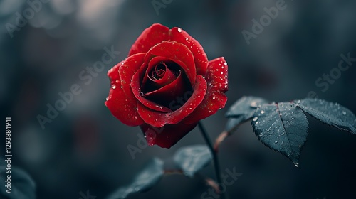 Focused red rose