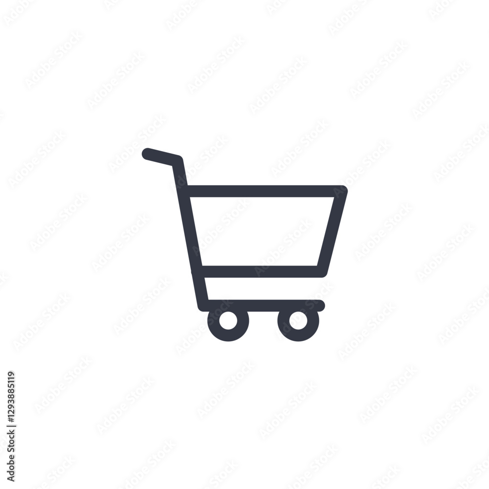 shopping cart icon symbol vector sign isolated on white background illustration for graphic and web design shopping cart icon symbol vector sign isolated on white background illustration for graphic and web design