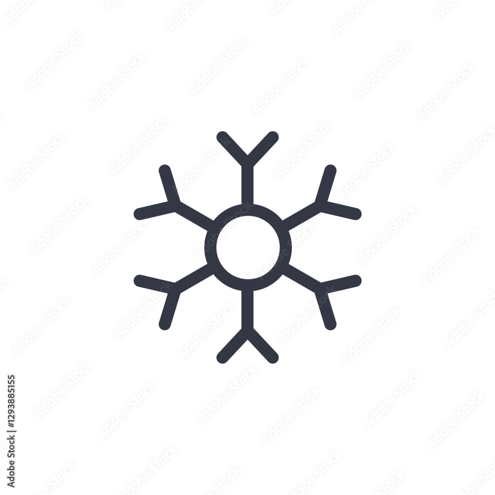 snowflake icon symbol vector sign isolated on white background illustration for graphic and web design snowflake icon symbol vector sign isolated on white background illustration for graphic and web design