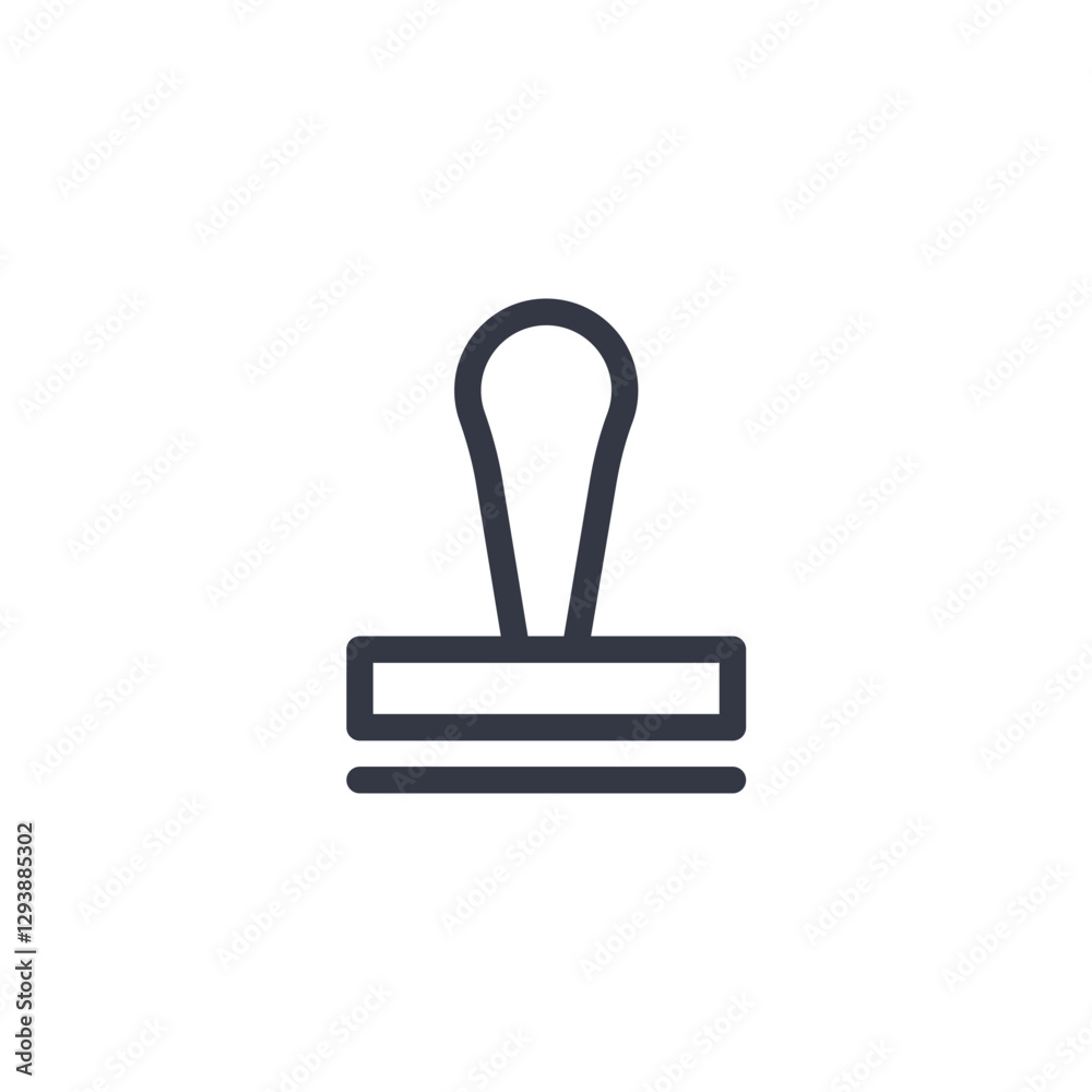 stamp icon symbol vector sign isolated on white background illustration for graphic and web design stamp icon symbol vector sign isolated on white background illustration for graphic and web design