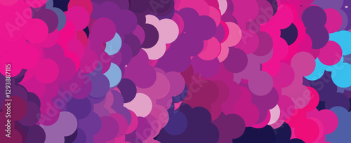 Vibrant Abstract Geometric Pattern with Pink and Purple Hues
