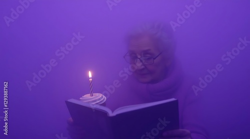 woman with candle