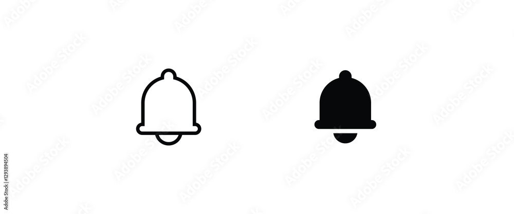 Message notification bell incoming inbox message, ringing, Alarm, service, handbell Firefighter call icons button, vector, sign, symbol, logo, illustration, editable stroke and flat design isolated Message notification bell incoming inbox message, ringing, Alarm, service, handbell Firefighter call icons button, vector, sign, symbol, logo, illustration, editable stroke and flat design isolated