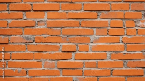 Classic Red Brick Wall Texture for Rustic Background