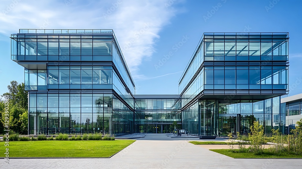 Modern Glass Office Building Architecture Modern Glass Office Building Architecture