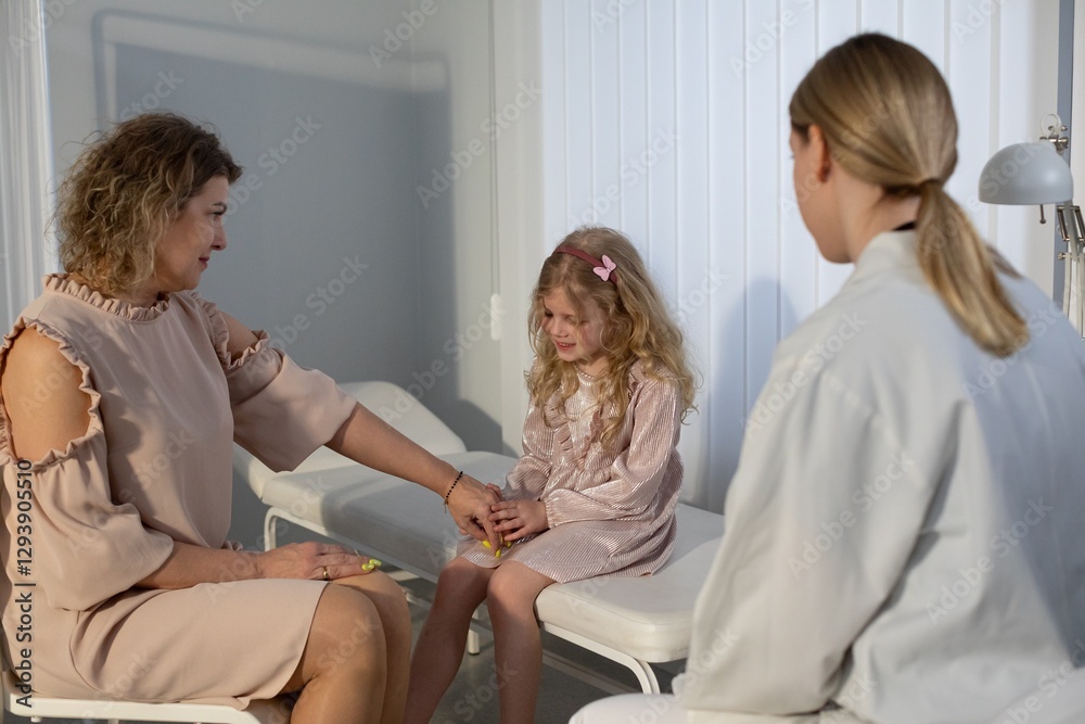 Fototapeta premium Childs Care Appointment with Supportive and Nurturing Adults for Optimal Wellbeing