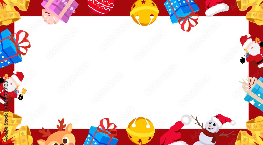 Fototapeta premium Christmas Frame Decoration