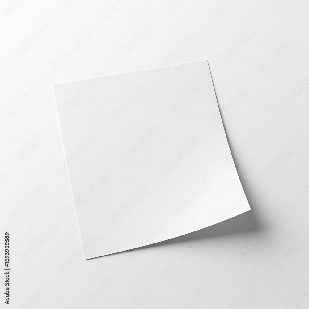 Blank Bent A4 Paper Sheet – Clean and Minimalist Design – Perfect for Mockups, Presentations, and Stationery Concepts Blank Bent A4 Paper Sheet – Clean and Minimalist Design – Perfect for Mockups, Presentations, and Stationery Concepts