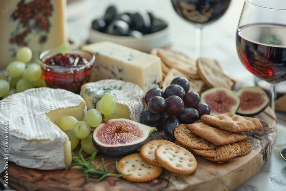 A Delicious Array: Artfully Arranged Cheese Board A Delicious Array: Artfully Arranged Cheese Board