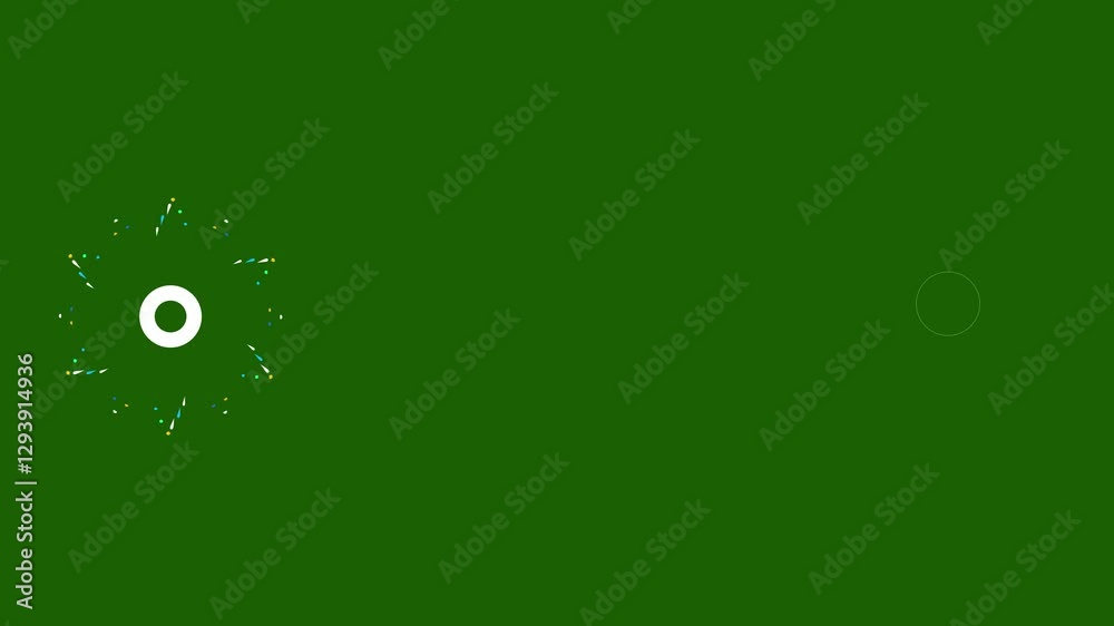 Circles fireworks explosion line shape blast, ellipse blast green screen animation. Motion Graphics in After Effects pop up, line, shiny, blast. 4k animation