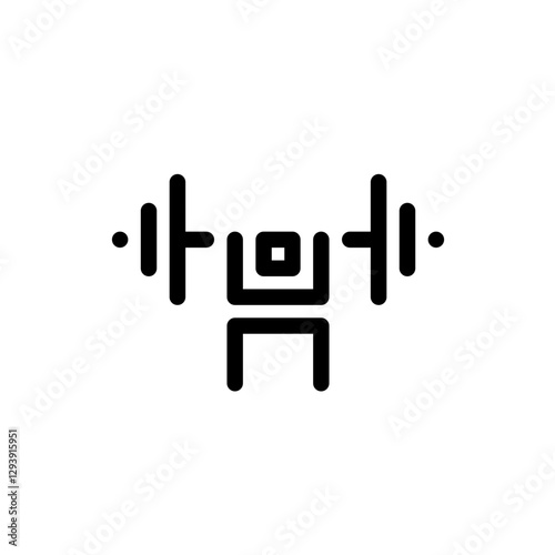 Deadlift gym icon