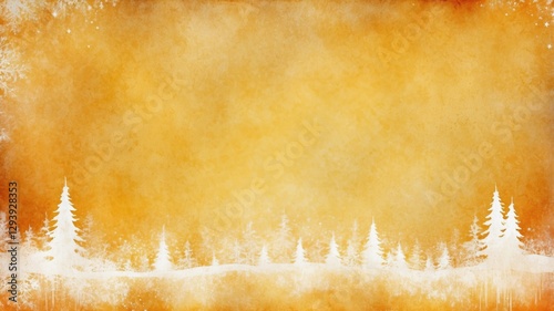 Elegant Vintage Golden Christmas Background with Festive Charm
