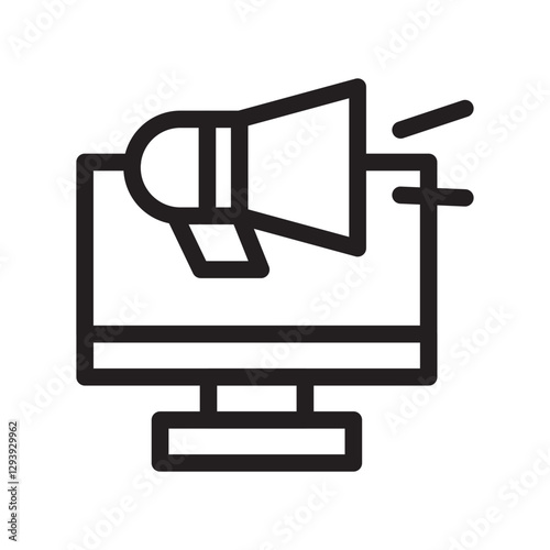 Digital advertisement icon