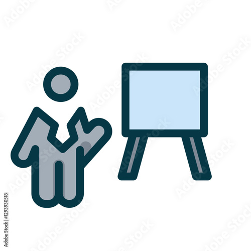Business pitch presentation icon