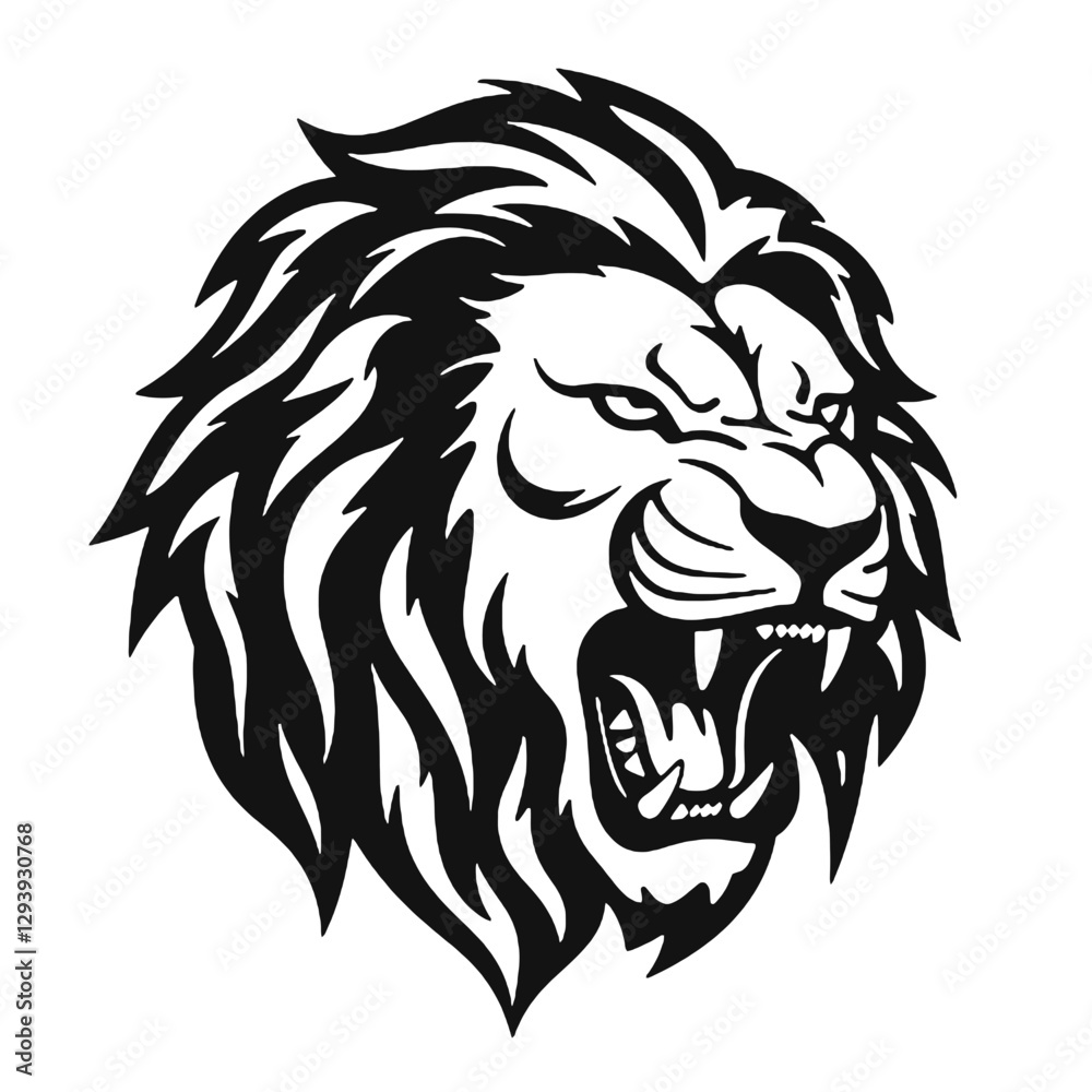 Fototapeta premium head of a lion head