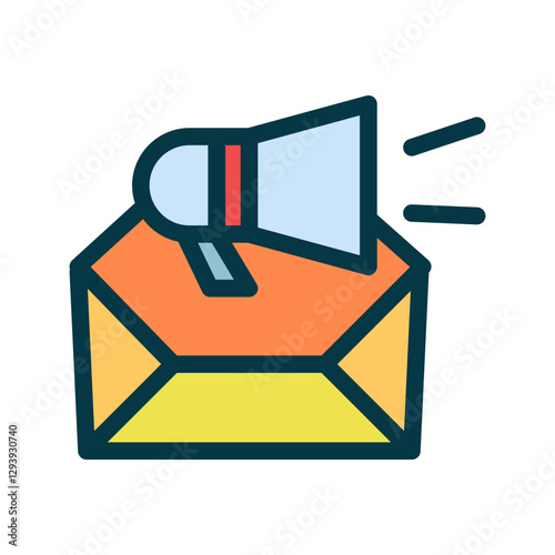 Email marketing campaign icon