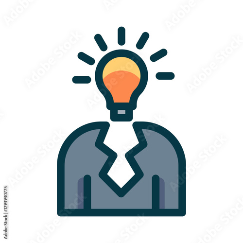 Entrepreneur brainstorm icon