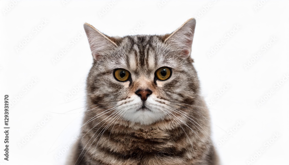 Lone Melancholic Feline against a Pure Backdrop A Study in Contrast, Emotion and Solitude, Capturing the Soulful Gaze of a Cat in Deep Thought. Lone Melancholic Feline against a Pure Backdrop A Study in Contrast, Emotion and Solitude, Capturing the Soulful Gaze of a Cat in Deep Thought.