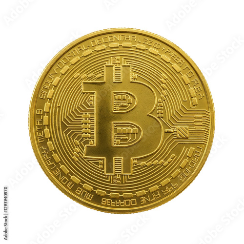 Bitcoin cryptocurrency coin photo