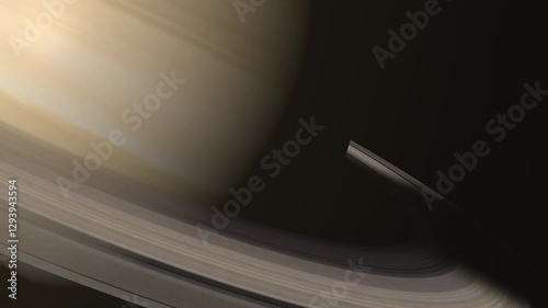 Saturn Rings Close Up Scene 
Most extensive and complex ring system of any planet in the Solar System.