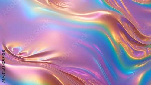 Holographic rainbow foil iridescent texture abstract hologram background