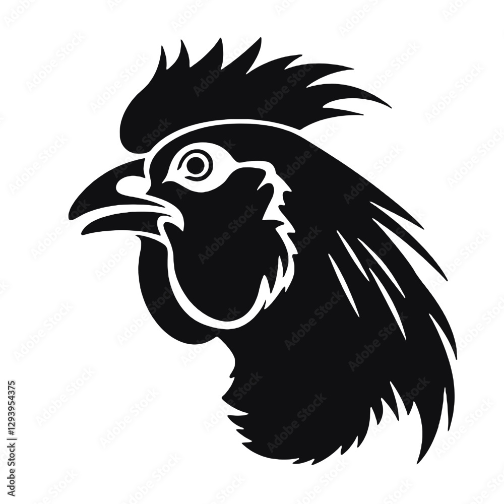 Fototapeta premium vector illustration of an rooster