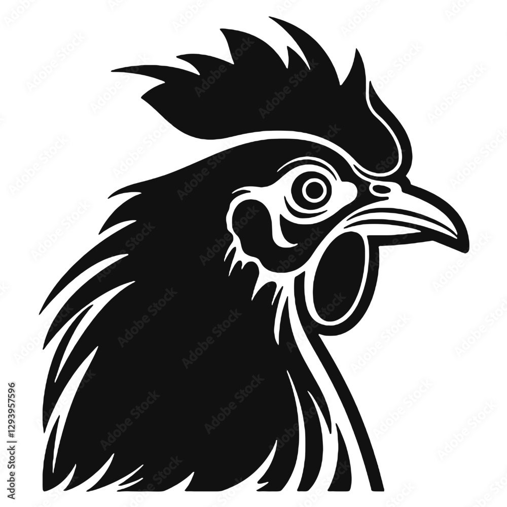vector illustration of an rooster vector illustration of an rooster