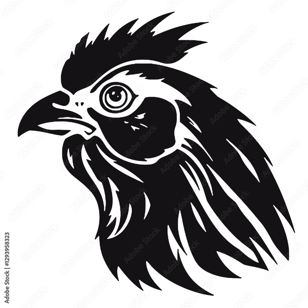 Obraz premium rooster head mascot