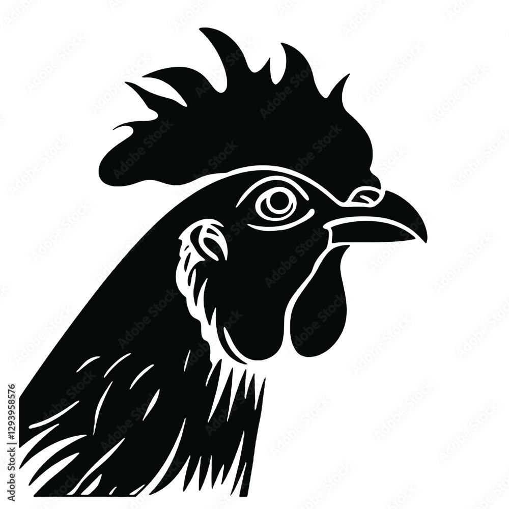 Fototapeta premium head of rooster